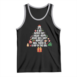 Funny Christmas Movie Tank Top Its A Bit Nipply Out Nipply Out Xmas Vacation Holiday TS11 Black Athletic Heather Print Your Wear