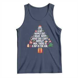 Funny Christmas Movie Tank Top Its A Bit Nipply Out Nipply Out Xmas Vacation Holiday TS11 Navy Print Your Wear