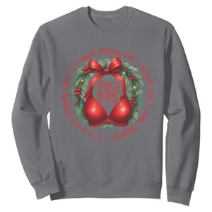 Funny Christmas Movie Sweatshirt Its A Bit Nipply Out I Mean Nippy Out What Did I Say Nipple TS11 Charcoal Print Your Wear