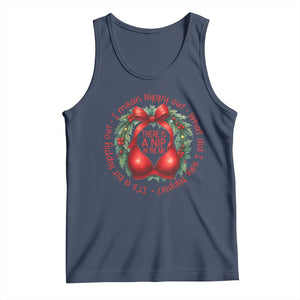 Funny Christmas Movie Tank Top Its A Bit Nipply Out I Mean Nippy Out What Did I Say Nipple TS11 Navy Print Your Wear