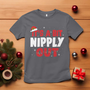 Funny Christmas Movie T Shirt It's A Bit Nipply Out Xmas Vacation Holiday TS11 Charcoal Print Your Wear