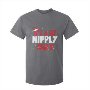 Funny Christmas Movie T Shirt For Kid It's A Bit Nipply Out Xmas Vacation Holiday TS11 Charcoal Print Your Wear