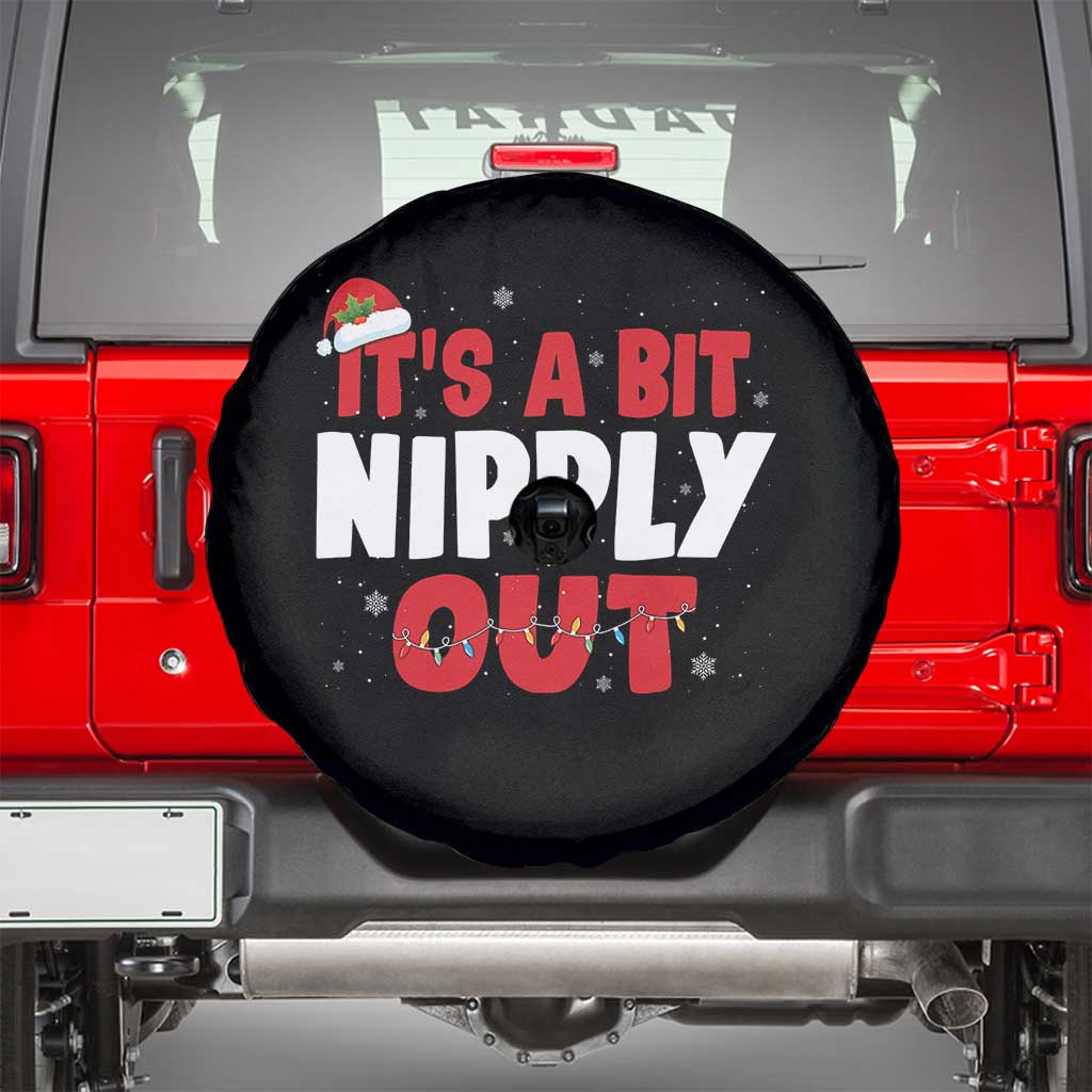 Funny Christmas Movie Spare Tire Cover It's A Bit Nipply Out Xmas Vacation Holiday TS11 Black Print Your Wear