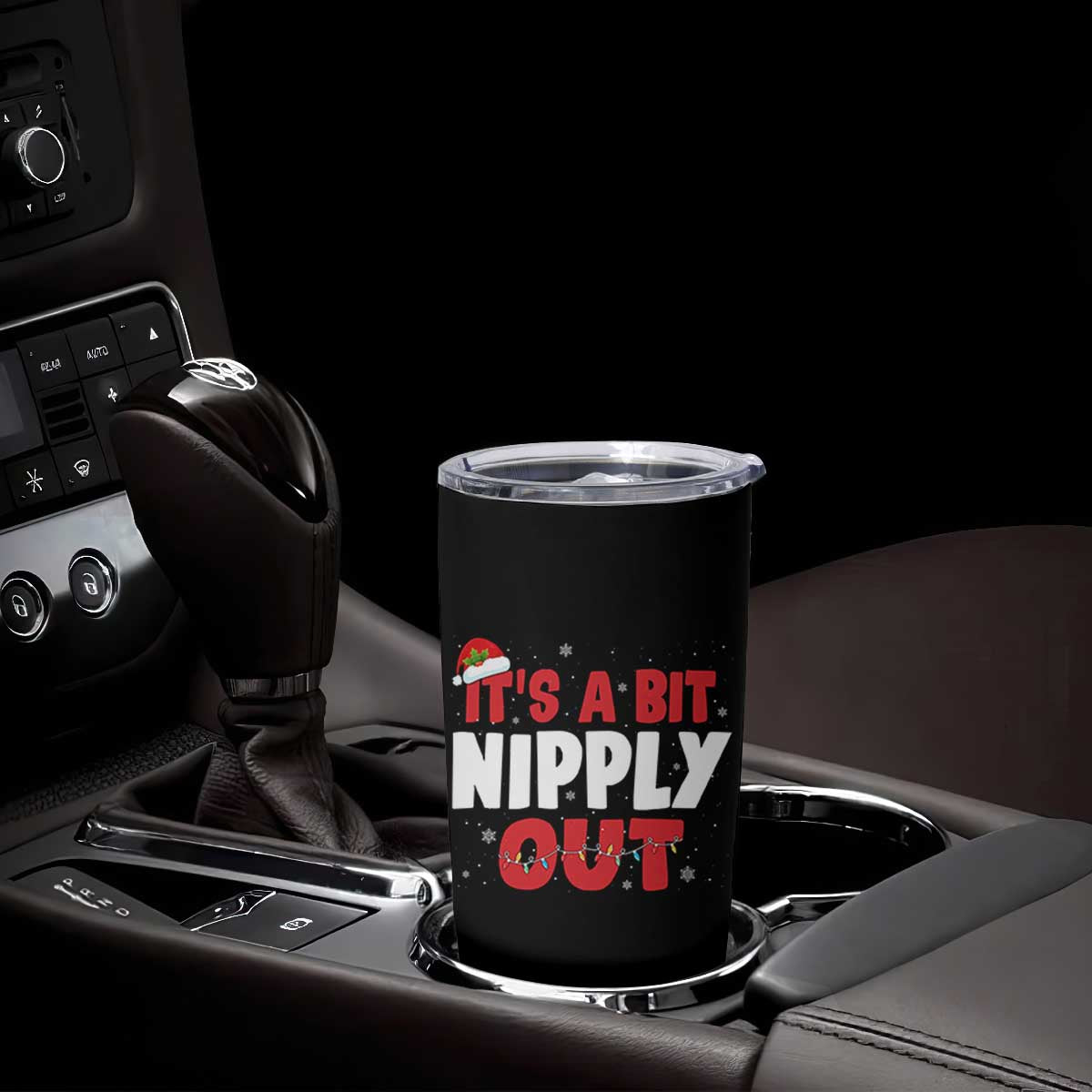 Funny Christmas Movie Tumbler Cup It's A Bit Nipply Out Xmas Vacation Holiday TS11 Print Your Wear