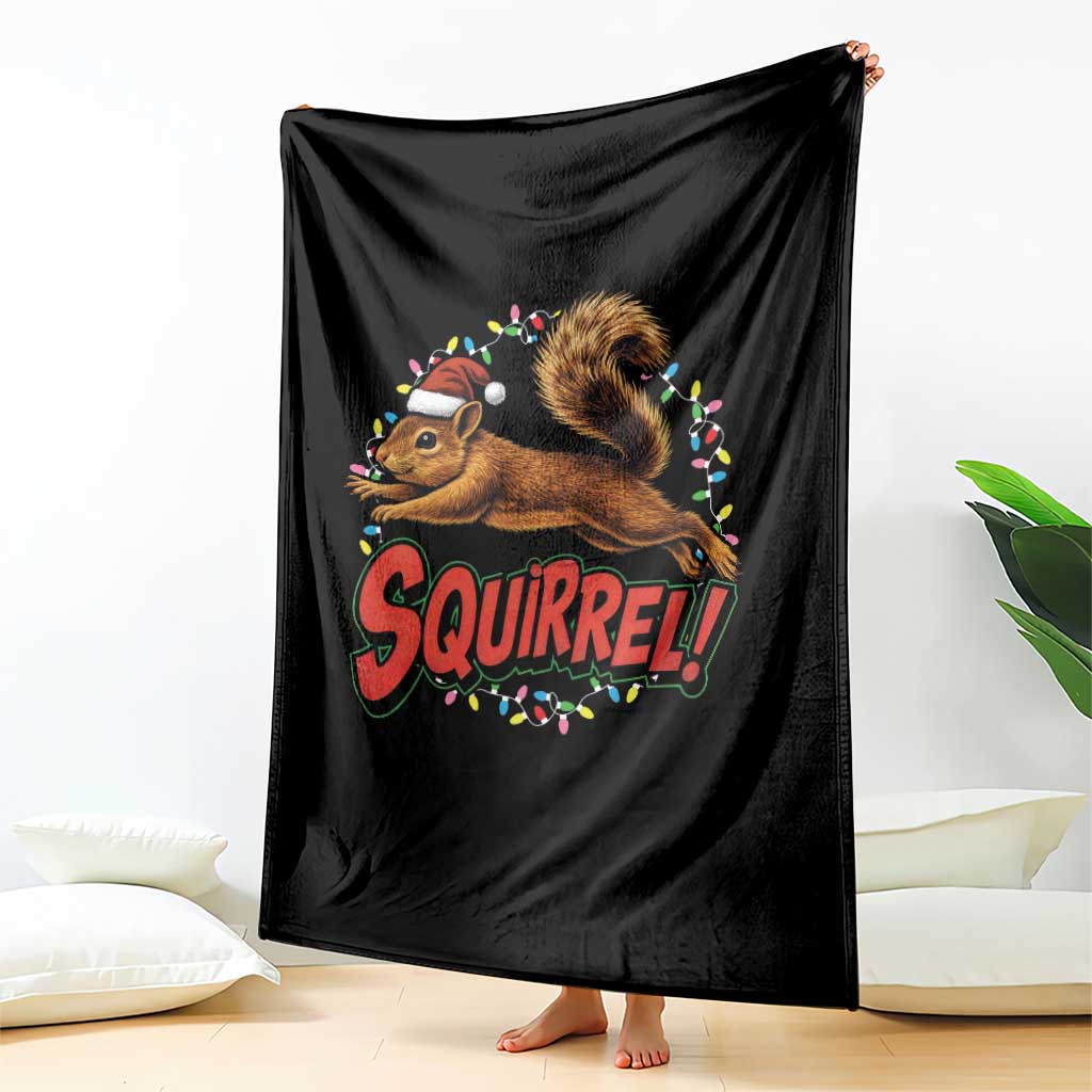 Funny Christmas Squirrel Throw Blanket Xmas Vacation Holiday Movie TS11 Print Your Wear