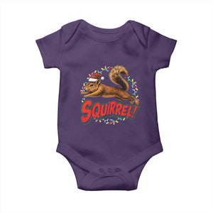 Funny Christmas Squirrel Baby Onesie Xmas Vacation Holiday Movie TS11 Purple Print Your Wear