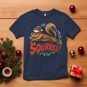 Funny Christmas Squirrel T Shirt Xmas Vacation Holiday Movie TS11 Navy Print Your Wear