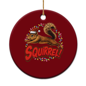 Funny Christmas Squirrel Ceramic Ornament Xmas Vacation Holiday Movie TS11 1pc Red Print Your Wear
