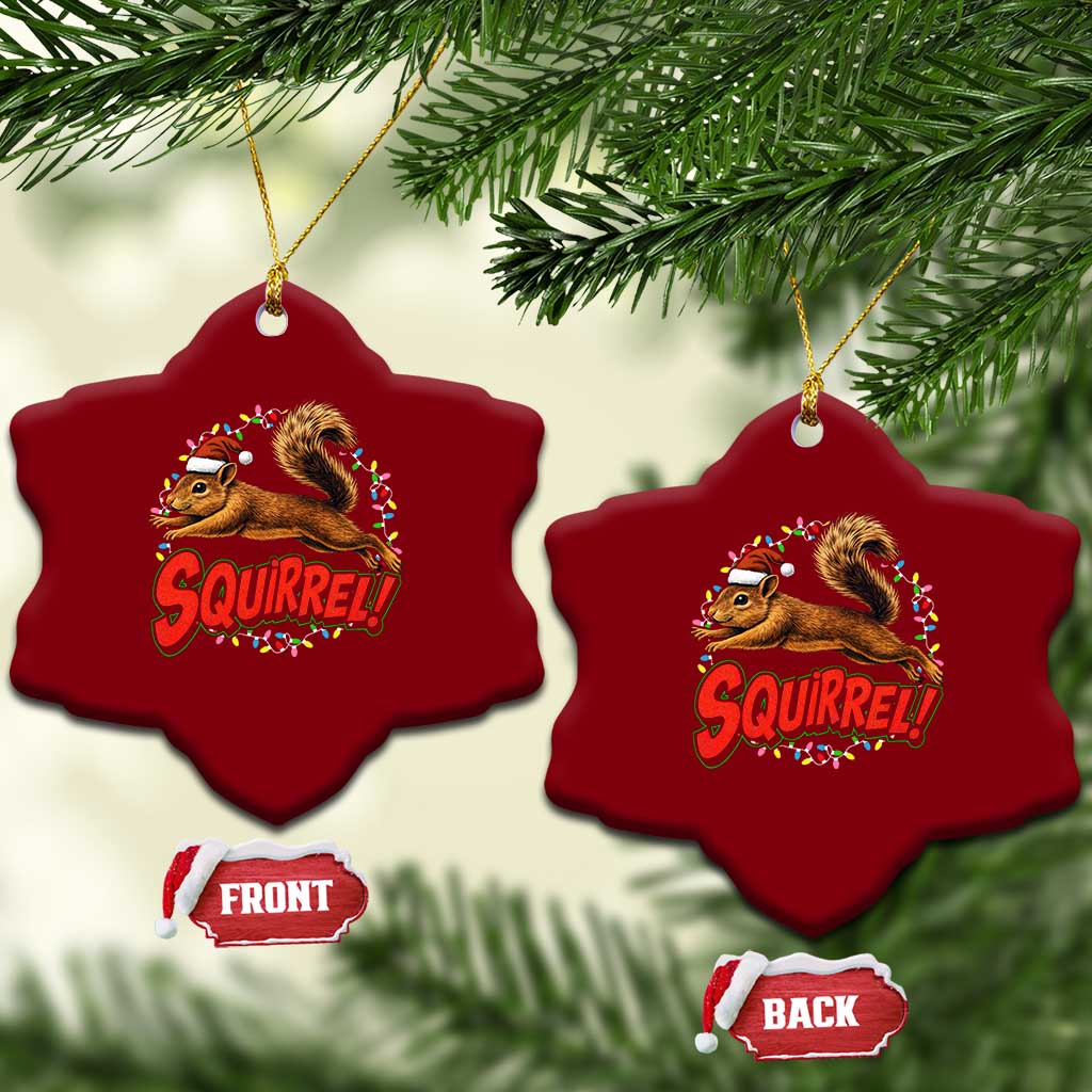 Funny Christmas Squirrel Ceramic Ornament Xmas Vacation Holiday Movie TS11 Print Your Wear