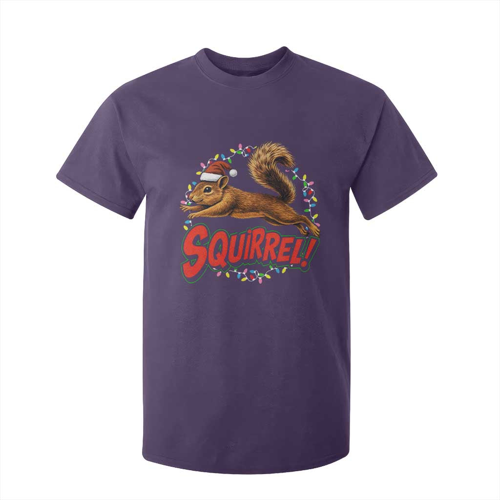 Funny Christmas Squirrel T Shirt For Kid Xmas Vacation Holiday Movie TS11 Purple Print Your Wear