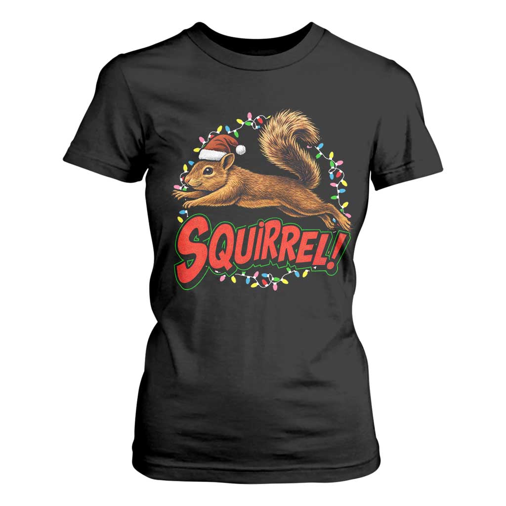 Funny Christmas Squirrel T Shirt For Women Xmas Vacation Holiday Movie TS11 Black Print Your Wear