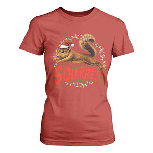 Funny Christmas Squirrel T Shirt For Women Xmas Vacation Holiday Movie TS11 Red Print Your Wear