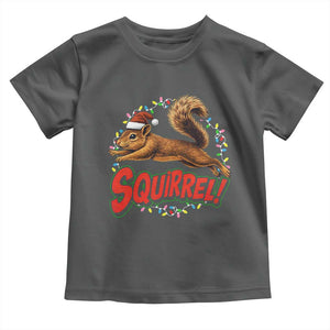 Funny Christmas Squirrel Toddler T Shirt Xmas Vacation Holiday Movie TS11 Dark Heather Print Your Wear
