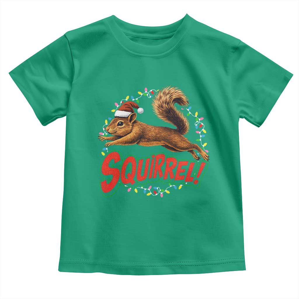 Funny Christmas Squirrel Toddler T Shirt Xmas Vacation Holiday Movie TS11 Irish Green Print Your Wear