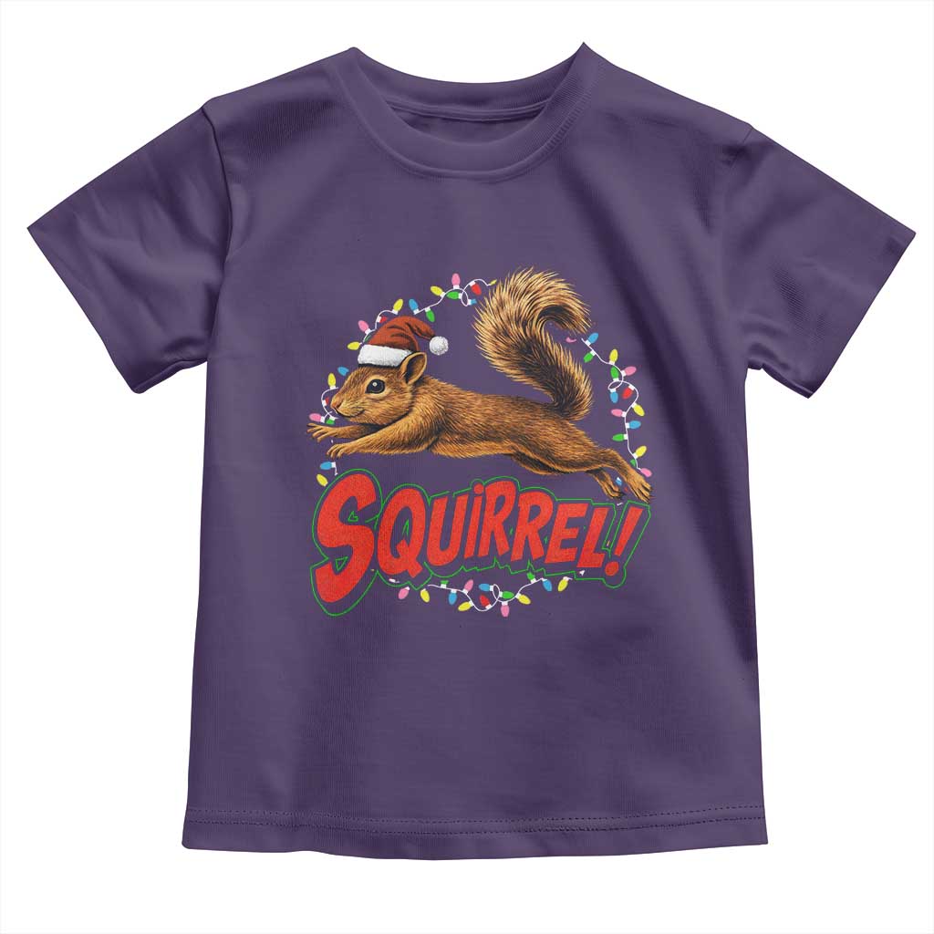 Funny Christmas Squirrel Toddler T Shirt Xmas Vacation Holiday Movie TS11 Purple Print Your Wear