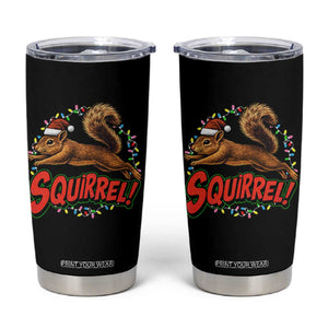 Funny Christmas Squirrel Tumbler Cup Xmas Vacation Holiday Movie TS11 Black Print Your Wear