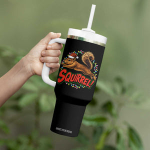 Funny Christmas Squirrel Tumbler With Handle Xmas Vacation Holiday Movie TS11 Print Your Wear