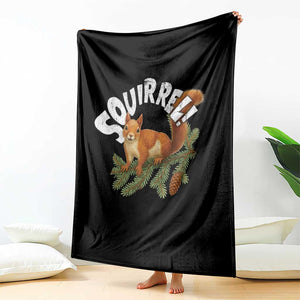 Funny Christmas Squirrel Throw Blanket Xmas Vacation Holiday Movie Pine Tree TS11 Print Your Wear