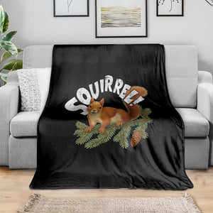 Funny Christmas Squirrel Throw Blanket Xmas Vacation Holiday Movie Pine Tree TS11 Print Your Wear