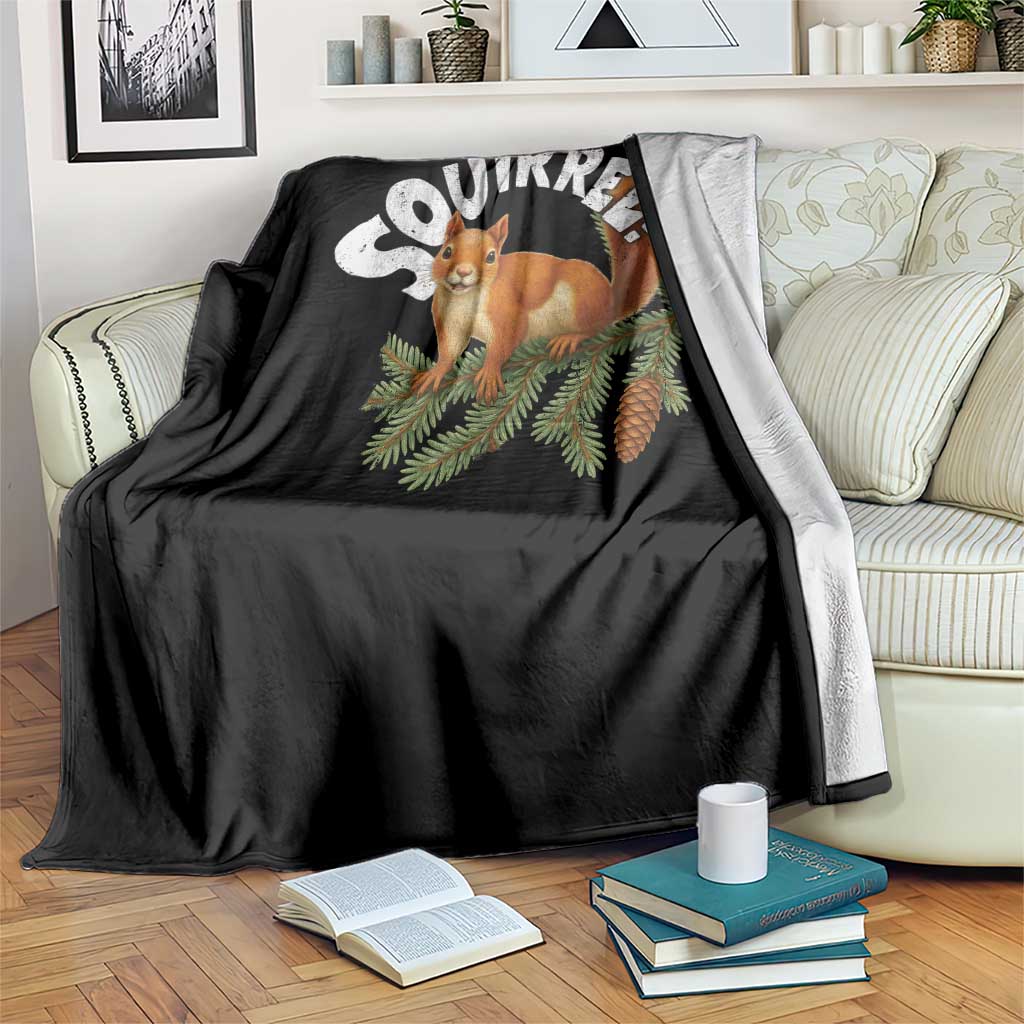 Funny Christmas Squirrel Throw Blanket Xmas Vacation Holiday Movie Pine Tree TS11 Print Your Wear
