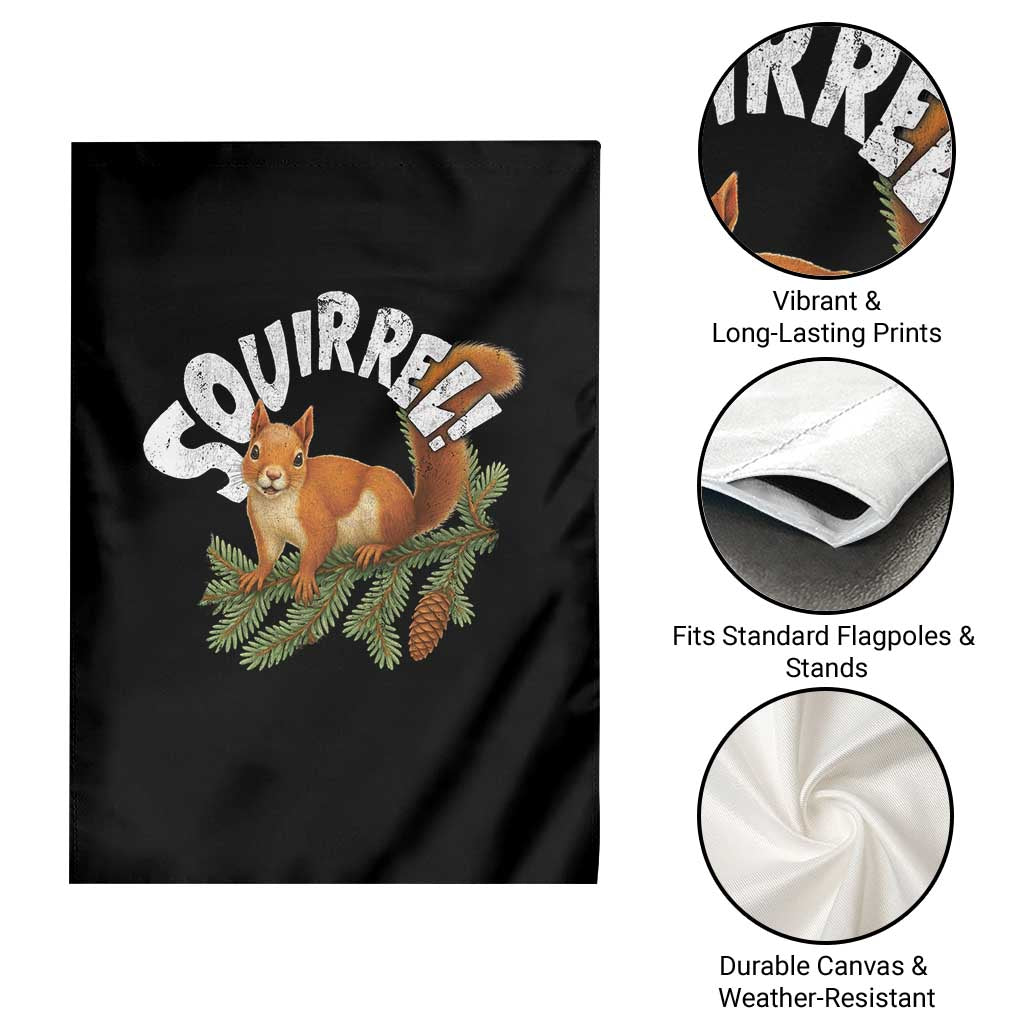 Funny Christmas Squirrel Garden Flag Xmas Vacation Holiday Movie Pine Tree TS11 Print Your Wear
