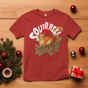 Funny Christmas Squirrel T Shirt Xmas Vacation Holiday Movie Pine Tree TS11 Red Print Your Wear