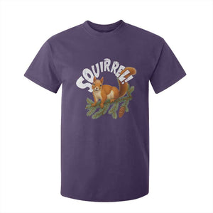Funny Christmas Squirrel T Shirt For Kid Xmas Vacation Holiday Movie Pine Tree TS11 Purple Print Your Wear