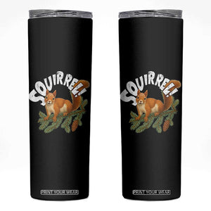 Funny Christmas Squirrel Skinny Tumbler Xmas Vacation Holiday Movie Pine Tree TS11 Black Print Your Wear