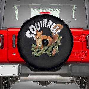Funny Christmas Squirrel Spare Tire Cover Xmas Vacation Holiday Movie Pine Tree TS11 Black Print Your Wear
