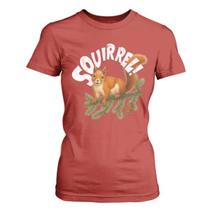 Funny Christmas Squirrel T Shirt For Women Xmas Vacation Holiday Movie Pine Tree TS11 Red Print Your Wear