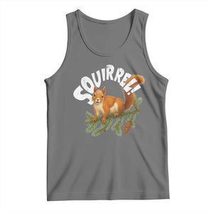 Funny Christmas Squirrel Tank Top Xmas Vacation Holiday Movie Pine Tree TS11 Black Heather Print Your Wear