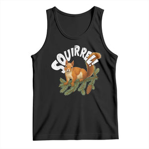 Funny Christmas Squirrel Tank Top Xmas Vacation Holiday Movie Pine Tree TS11 Black Print Your Wear