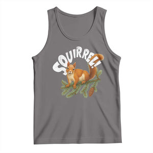 Funny Christmas Squirrel Tank Top Xmas Vacation Holiday Movie Pine Tree TS11 Deep Heather Print Your Wear