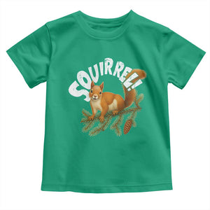 Funny Christmas Squirrel Toddler T Shirt Xmas Vacation Holiday Movie Pine Tree TS11 Irish Green Print Your Wear