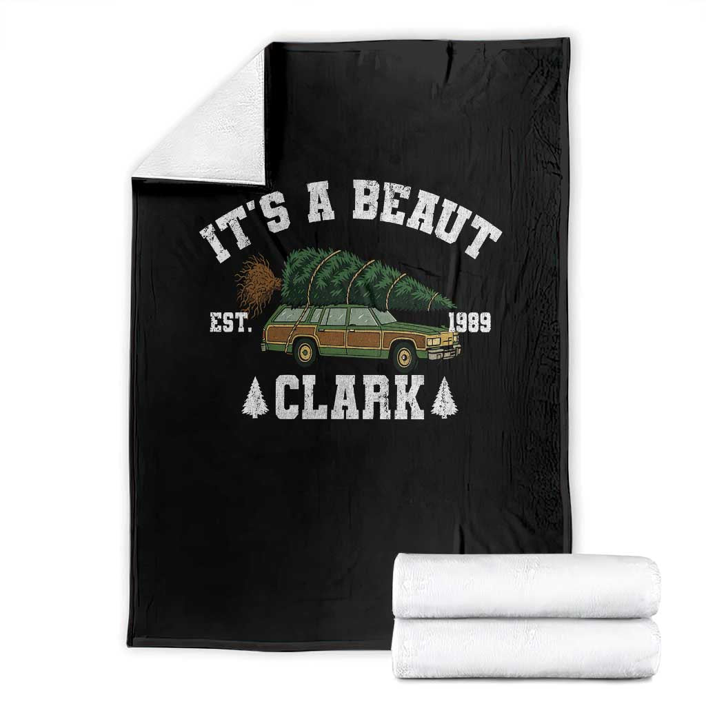 Its A Beaut Clark Throw Blanket Funny Christmas Vacation Holiday Movie TS11 Black Print Your Wear