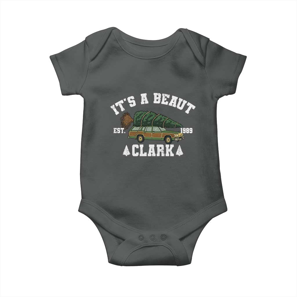 Its A Beaut Clark Baby Onesie Funny Christmas Vacation Holiday Movie TS11 Dark Heather Print Your Wear