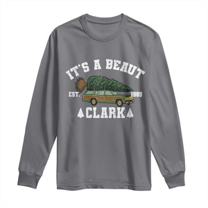 Its A Beaut Clark Long Sleeve Shirt Funny Christmas Vacation Holiday Movie TS11 Charcoal Print Your Wear