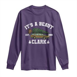 Its A Beaut Clark Long Sleeve Shirt Funny Christmas Vacation Holiday Movie TS11 Purple Print Your Wear