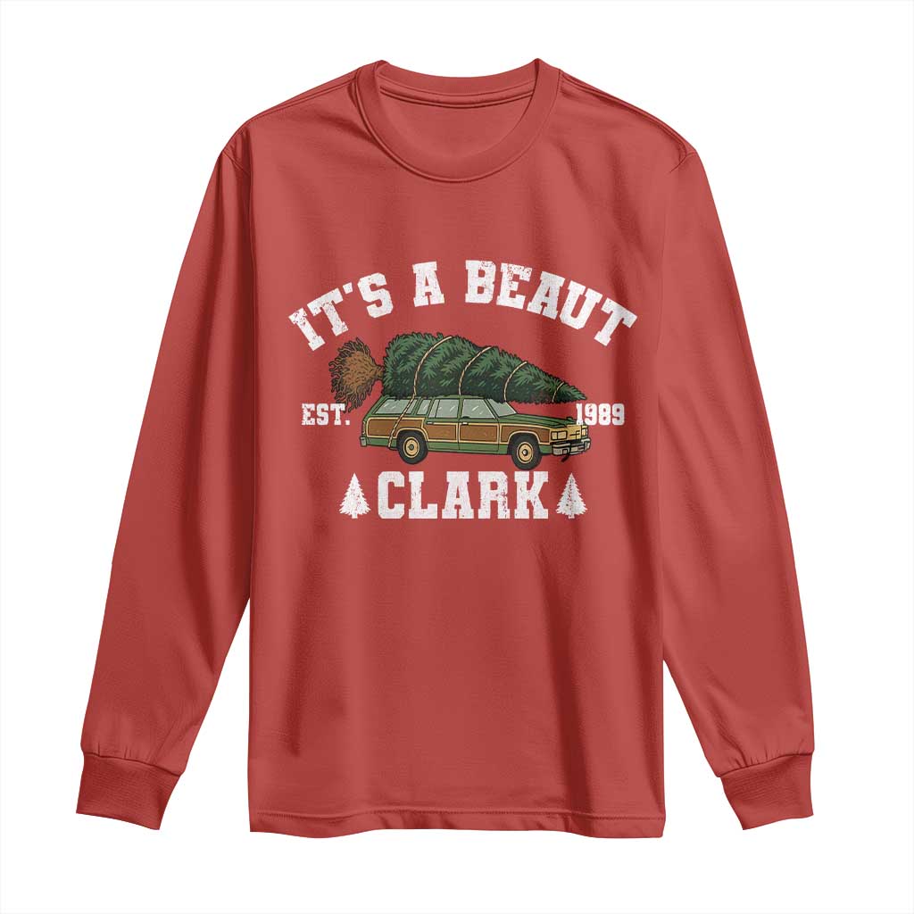 Its A Beaut Clark Long Sleeve Shirt Funny Christmas Vacation Holiday Movie TS11 Red Print Your Wear