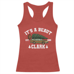 Its A Beaut Clark Racerback Tank Top Funny Christmas Vacation Holiday Movie TS11 Red Print Your Wear