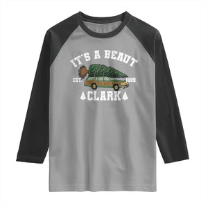 Its A Beaut Clark Raglan Shirt Funny Christmas Vacation Holiday Movie TS11 Sport Gray Black Print Your Wear