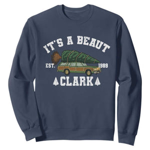 Its A Beaut Clark Sweatshirt Funny Christmas Vacation Holiday Movie TS11 Navy Print Your Wear