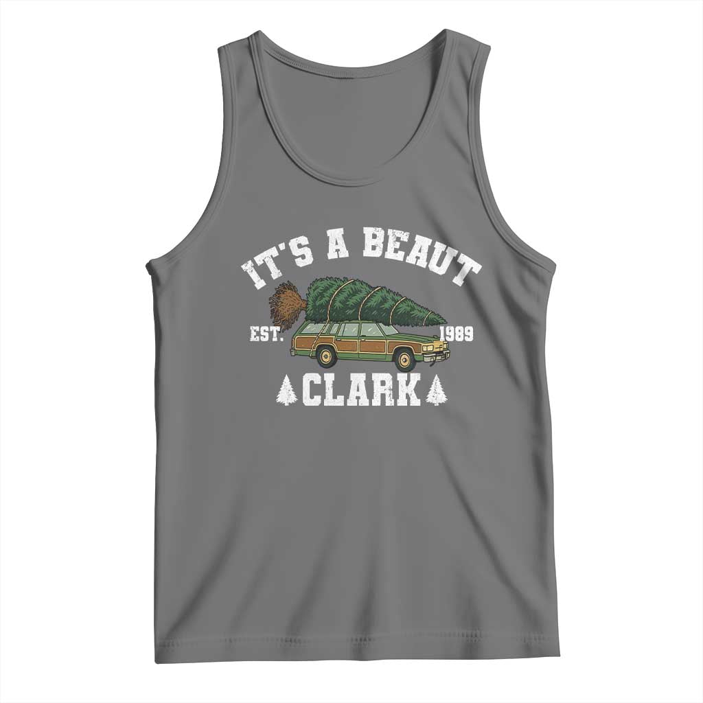 Its A Beaut Clark Tank Top Funny Christmas Vacation Holiday Movie TS11 Black Heather Print Your Wear