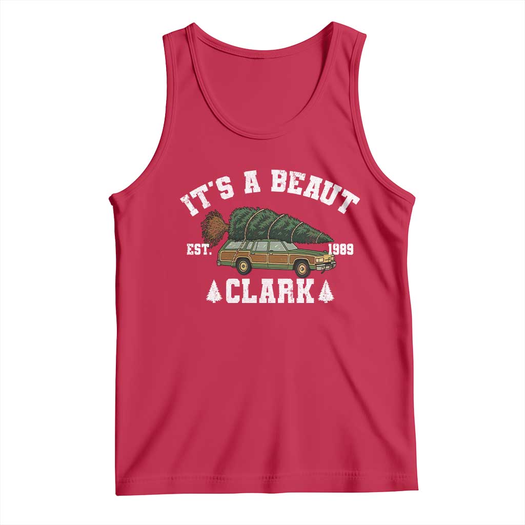Its A Beaut Clark Tank Top Funny Christmas Vacation Holiday Movie TS11 Red Print Your Wear