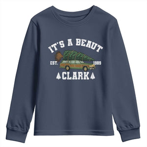 Its A Beaut Clark Youth Sweatshirt Funny Christmas Vacation Holiday Movie TS11 Navy Print Your Wear