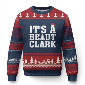 Funny Xmas Movie Its A Beaut Clark Ugly Christmas Sweater Xmas Vacation Holiday TS11 Navy Red Print Your Wear
