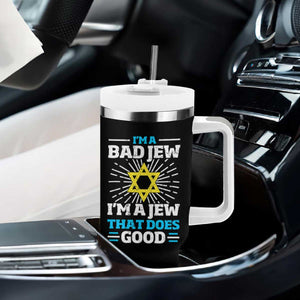 Funny Jewish Tumbler With Handle I Am A Bad Jew I Am A Jew That Does Good TS11 Print Your Wear