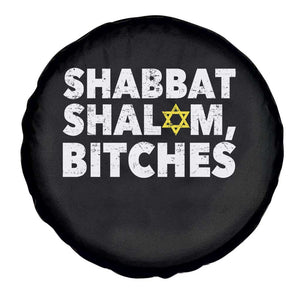 Funny Hanukkah Shabbat Shalom Bitches Spare Tire Cover Star Of David TS11 Print Your Wear