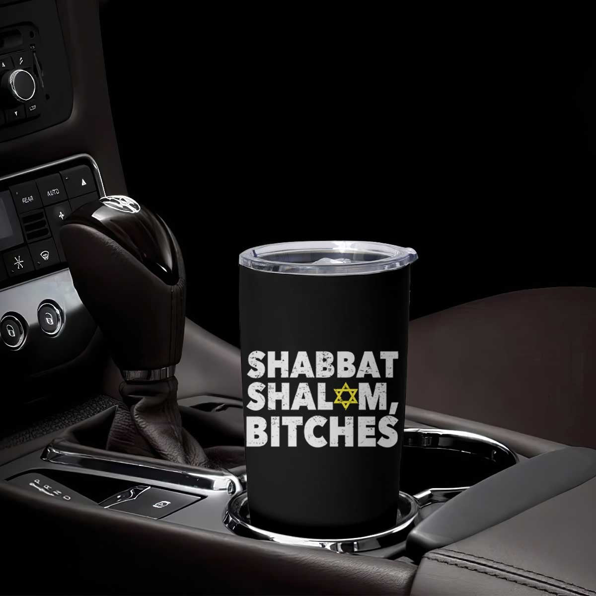 Funny Hanukkah Shabbat Shalom Bitches Tumbler Cup Star Of David TS11 Print Your Wear