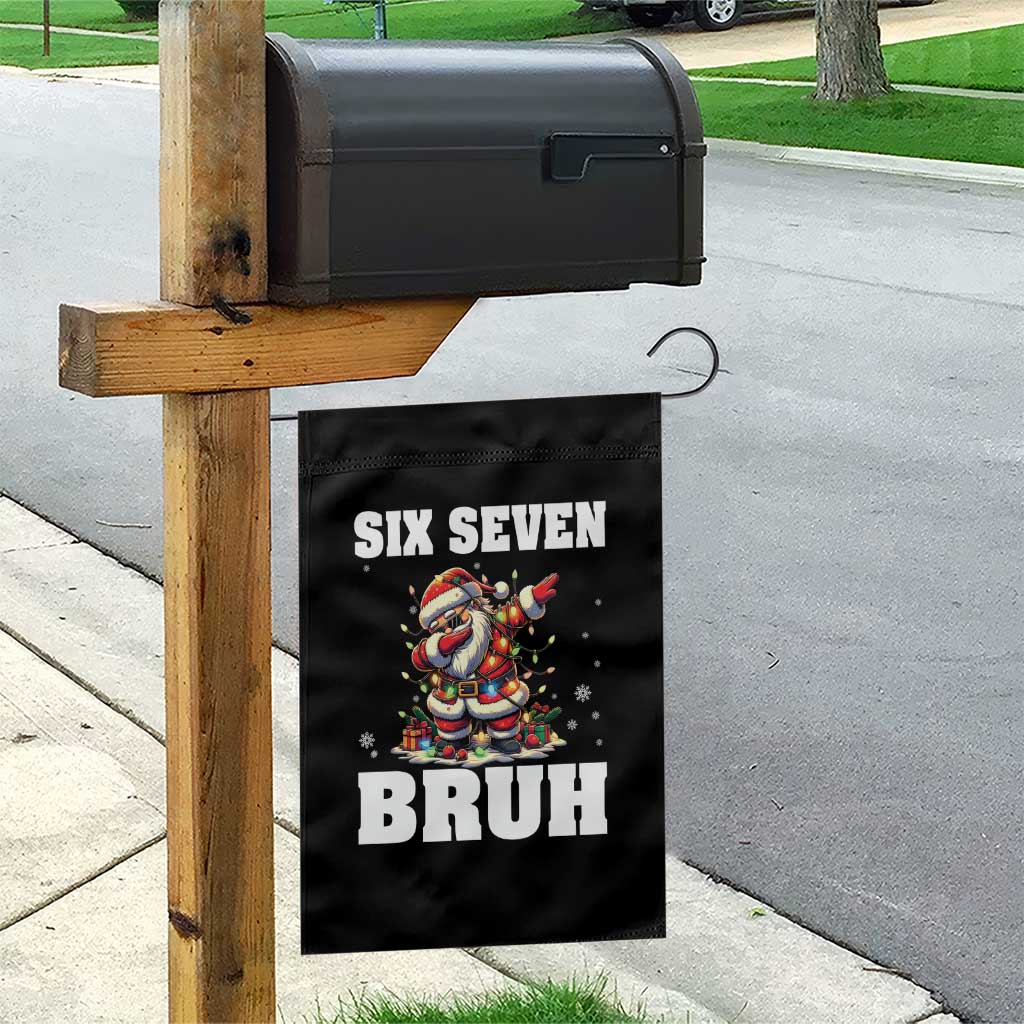 Funny Christmas 67 Six Seven Bruh Garden Flag Dabbing Santa TS11 Print Your Wear
